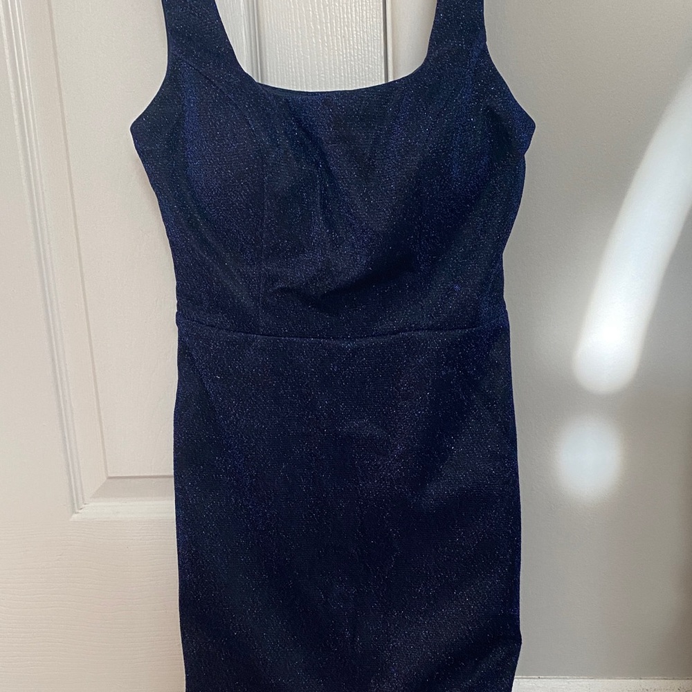Elegant Navy Blue Women's Dress